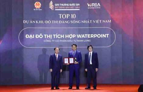 Nam Long được vinh danh tại 3 hạng mục của Giải thưởng Quốc gia Bất động sản Việt Nam