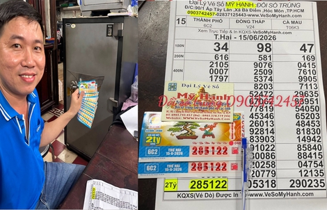 Một tài xế xe dịch vụ trúng độc đắc xổ số miền Nam