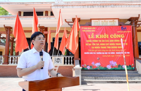 Trường ĐH ở TPHCM xây công trình tri ân liệt sĩ tại Quảng Ngãi