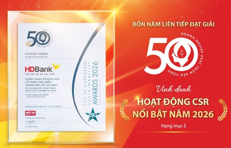 HDBank: Tăng trưởng ấn tượng song hành cùng trách nhiệm cộng đồng