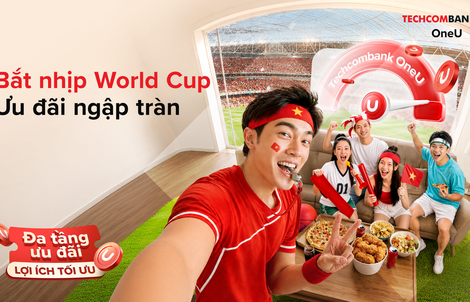 Săn trọn niềm vui World Cup 2026 từ mọi khoản chi tiêu với Techcombank OneU