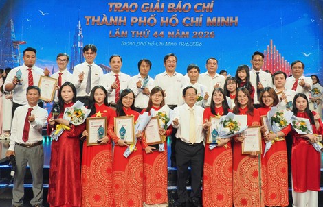 TPHCM trao 72 giải báo chí, tôn vinh những tác phẩm xuất sắc năm 2026