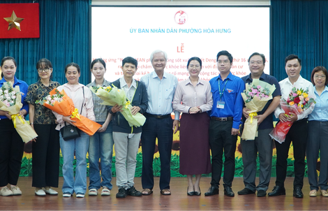 Phường Hòa Hưng ra mắt Đội chăm sóc sức khỏe liên tục cho người dân