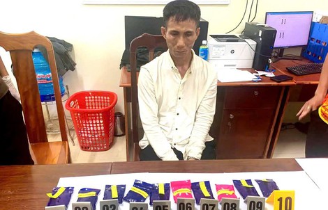 Bắt Hải "thầy" cùng hơn 2.000 viên hồng phiến ở Quảng Trị