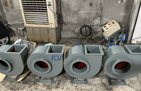 Quạt ly tâm trung áp PDV phổ biến trong thông gió nhà xưởng và công nghiệp