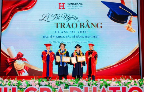 Trường ĐH Quốc tế Hồng Bàng có khóa bác sĩ y khoa đầu tiên tốt nghiệp
