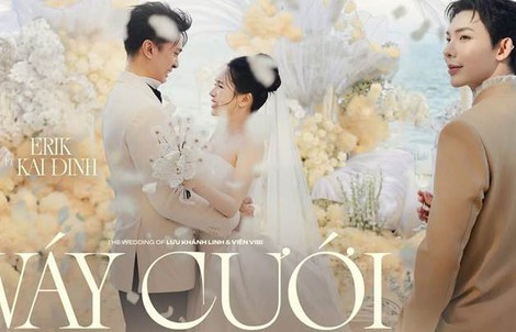 "Váy cưới" của Erik trong hôn lễ "bà trùm nông sản" Viên Vibi gây sốt