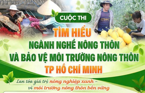 Kết thúc nhận bài tham gia cuộc thi tìm hiểu ngành nghề nông thôn và bảo vệ môi trường nông thôn 