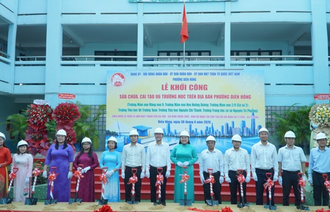 Phường Diên Hồng, TPHCM khởi công sửa chữa, cải tạo cùng lúc 6 trường học