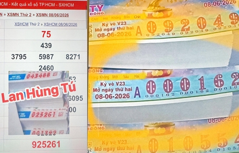 Hai cây vé xổ số miền Nam bất ngờ cùng trúng tại 1 tỉnh