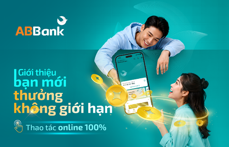 Rủ bạn mở app ABBank, nhận thưởng không giới hạn