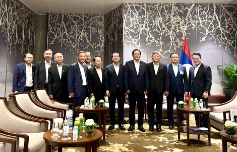 Thủ tướng Lào ghi nhận những đóng góp của VRG tại Lào