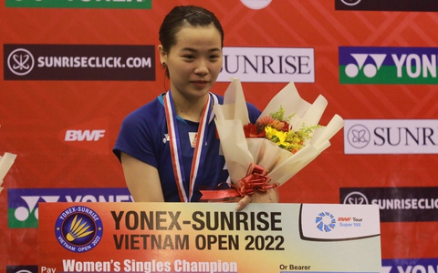 Nguyễn Thùy Linh vô địch đơn nữ cầu lông Vietnam Open 2022