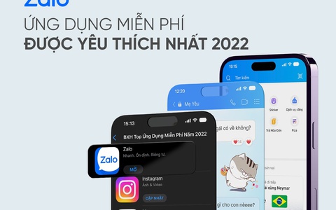 Zalo vào tốp ứng dụng được yêu thích nhất năm 2022