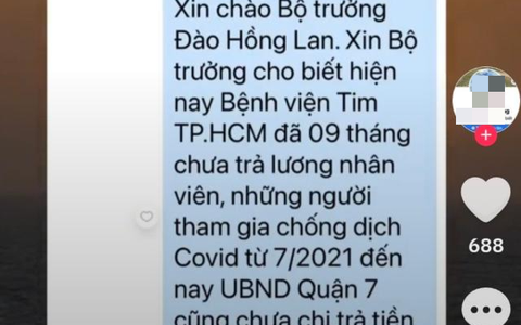 Thực hư tin nhắn gửi Bộ trưởng Y tế, tố Viện Tim TP HCM nợ lương 9 tháng