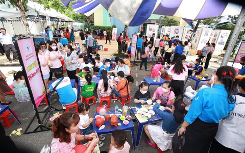 TP HCM: Sôi nổi Ngày hội "Gia đình và Tuổi thơ" tại quận Phú Nhuận