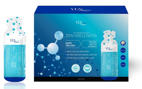 Nước yến sào Zen Wellness hỗ trợ tăng cường hệ miễn dịch