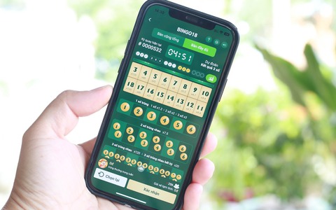 Sau 10 phút chơi Bingo18 trên Vietlott SMS, có thể trúng 120 triệu đồng