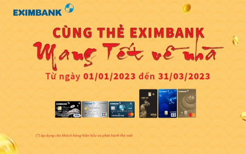 Eximbank triển khai chương trình "Cùng thẻ Eximbank, mang Tết về nhà"