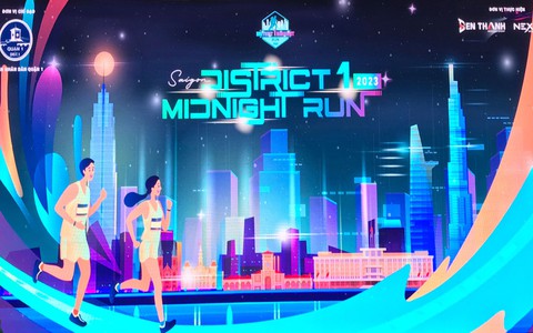 TP HCM tổ chức giải chạy đêm - "District 1 Midnight Run 2023"