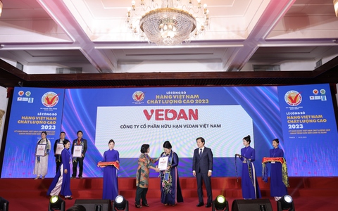 Vedan Việt Nam tiếp tục giữ vững danh hiệu "Hàng Việt Nam chất lượng cao" năm 2023