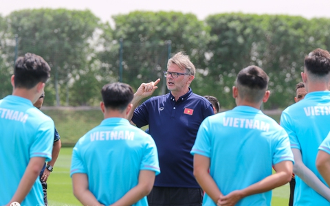 Tuyển U23 Việt Nam hứng thú trên sân tập của nhà vô địch World Cup 2022