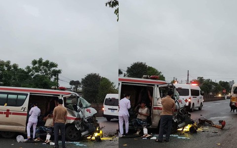 Nguyên nhân vụ tai nạn giữa xe cứu thương và xe buýt khiến 2 người bị thương