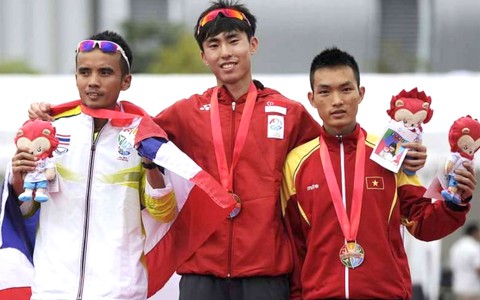 Ngôi sao Singapore dọa soán ngôi marathon SEA Games