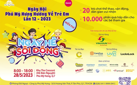Ngày hội Phú Mỹ Hưng hướng về trẻ em lần 12-2023: Ngày hè sôi động