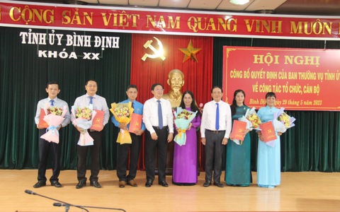 Bình Định điều động, luân chuyển, bổ nhiệm 9 cán bộ chủ chốt