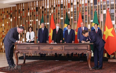 Việt Nam - Brazil ký 4 văn kiện hợp tác