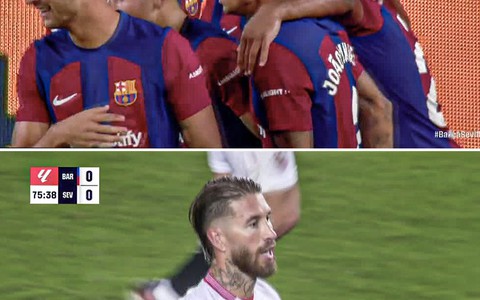 Sergio Ramos phản lưới nhà, Sevilla thất bại trước Barcelona