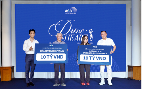 Chung tay vì cộng đồng, ACB tổ chức giải golf “Drive with Heart 2025”