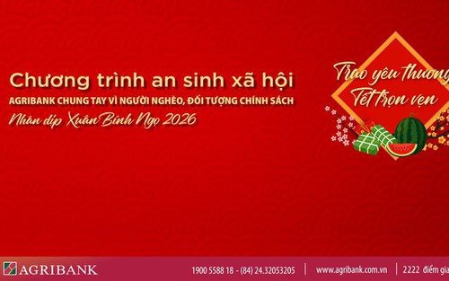 Agribank chăm lo người khó khăn, đối tượng chính sách  đón Xuân Bính Ngọ 2026