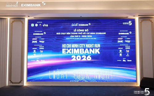 Công bố Giải chạy đêm TP HCM Eximbank 2026, dự kiến thu hút hơn 6.000 vận động viên