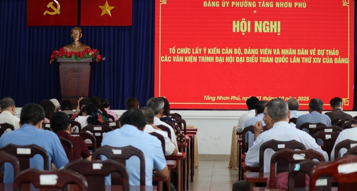 Tổ chức hội nghị lấy ý kiến về dự thảo các Văn kiện trình Đại hội XIV của Đảng