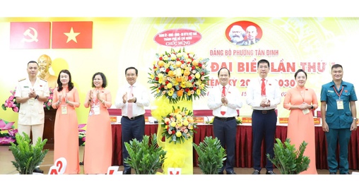Chủ tịch UBND TP HCM Nguyễn Văn Được dự, chỉ đạo đại hội phường Tân Định