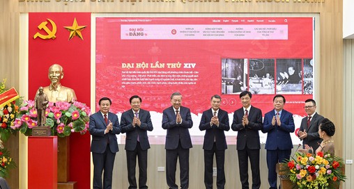 Tổng Bí thư Tô Lâm dự lễ ra mắt Trang thông tin điện tử "Đảng Cộng sản Việt Nam - Đại hội XIV"