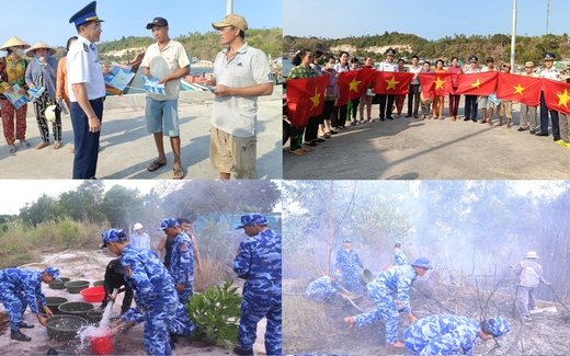 Cảnh sát biển ở Phú Quốc giúp dân dập lửa, hiểu rõ pháp luật