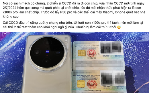 Vụ người dùng tố điện thoại làm hỏng chip CCCD: Hãng Vivo xin lỗi