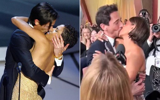 "Miêu nữ" Halle Berry hôn "trả đũa" tài tử Adrien Brody ngay sân khấu Oscar