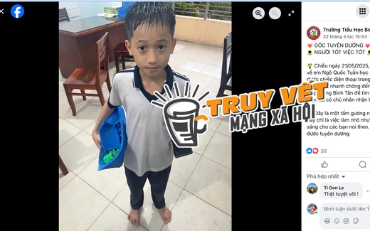 Bất ngờ về hoàn cảnh của cậu bé lớp 4 đội mưa mang trả điện thoại