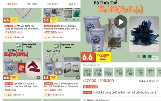 Hiểm họa từ thú vui "nuôi tinh thể"