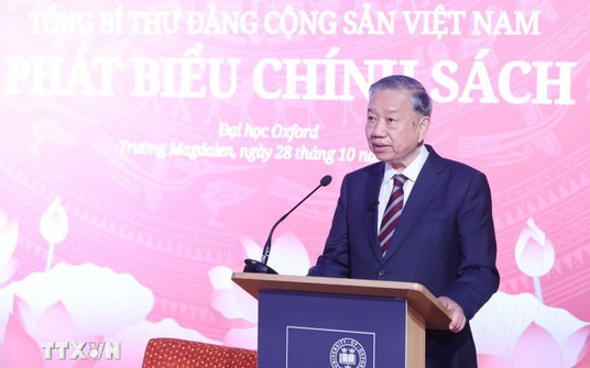 Toàn văn phát biểu chính sách quan trọng của Tổng Bí thư Tô Lâm tại Đại học Oxford