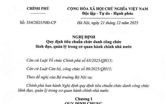 Quy định mới về tiêu chuẩn chức danh Thứ trưởng, Cục trưởng, Giám đốc sở