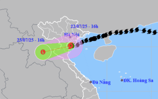 Bão số 3 Wipha ít di chuyển trong 3 giờ qua, vẫn đang "quần thảo" Ninh Bình - Thanh Hóa