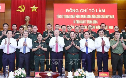 Tổng Bí thư Tô Lâm làm việc với Tổng cục Chính trị Quân đội nhân dân Việt Nam