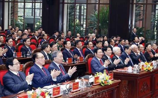 Hình ảnh Tổng Bí thư Tô Lâm dự Lễ kỷ niệm 60 năm Ngày truyền thống ngành Nội chính Đảng