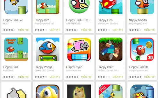 Hơn 250 bóng đá tỷ lệ kèo nhà cái nhái Flappy Bird chứa phần mềm độc hại