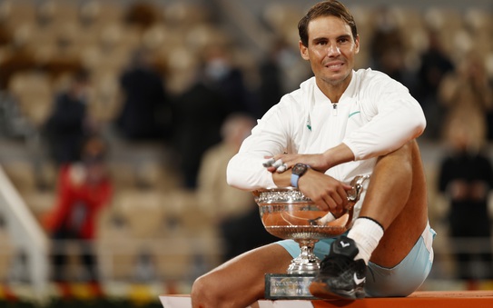 Vô địch Roland Garros 2020, bóng đá tỷ lệ kèo nhà cái san bằng kỷ lục Grand Slam của Federer
